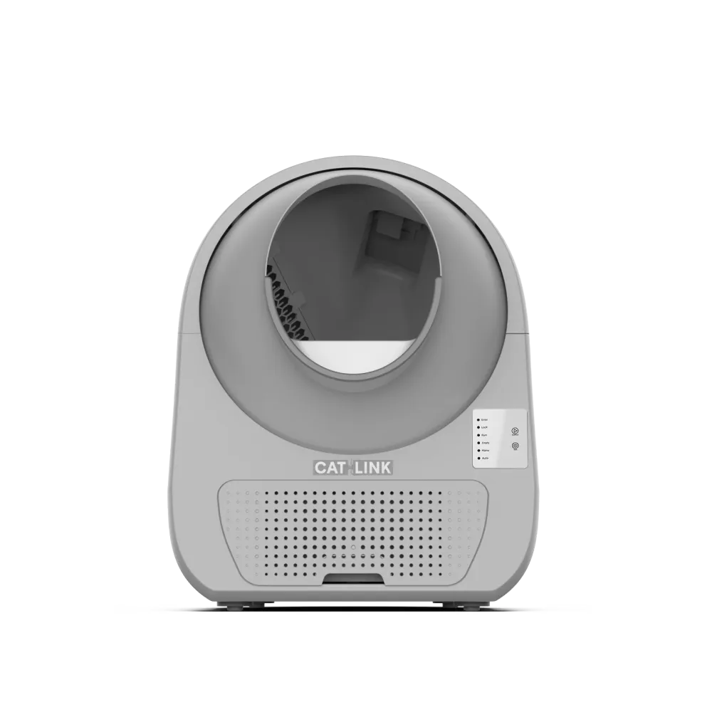 CATLINK Scooper Young Pro-X CL-03 single-set manufacturer artwork, white enclosed rotating globe. Product render, not a hands-on photograph.