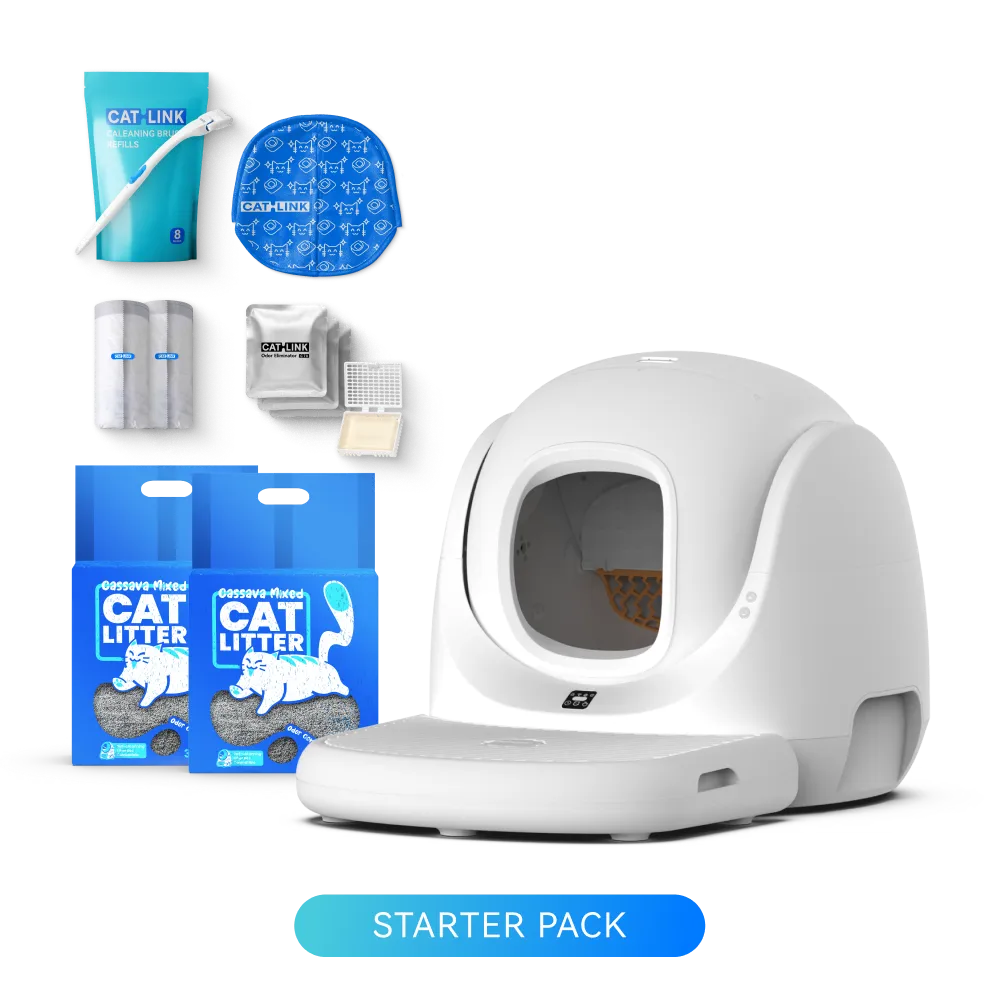 CATLINK SE Series starter-kit product composition with a white enclosed box and assorted accessories